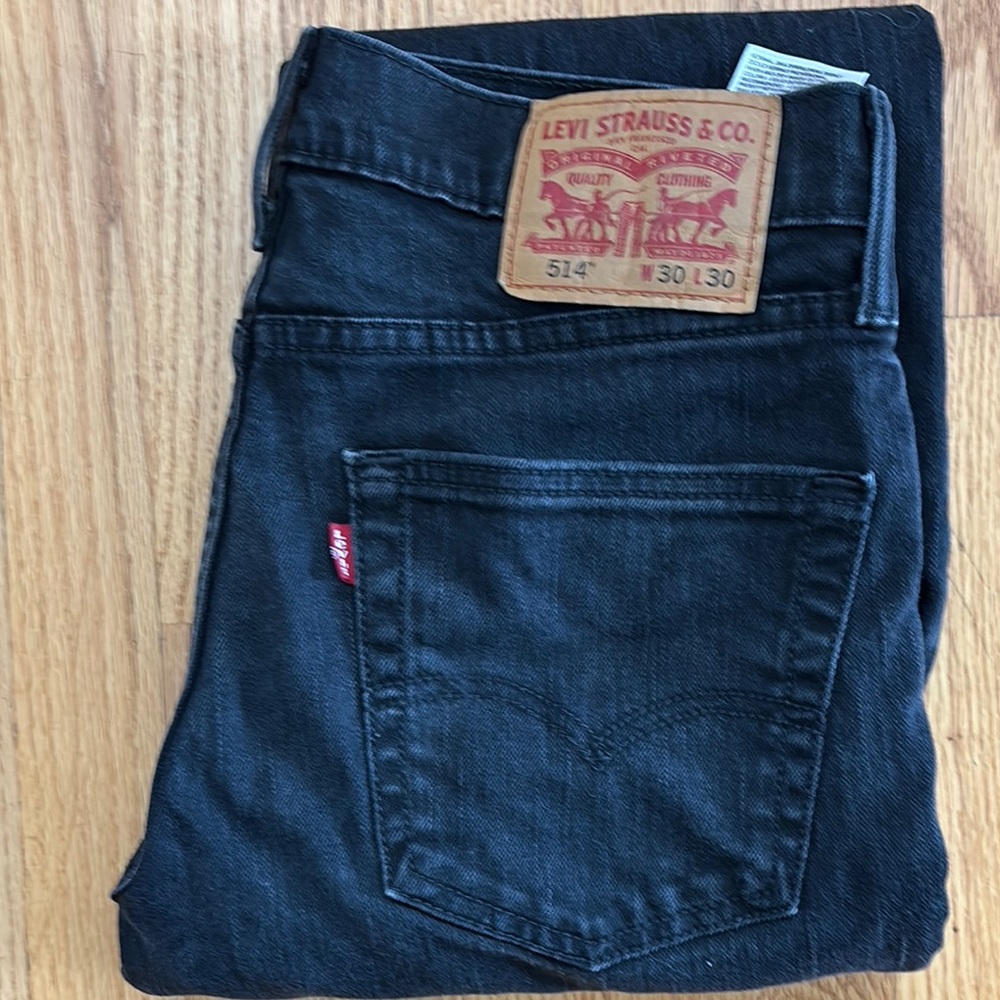 Levi's Black Straight Jeans Classic Style